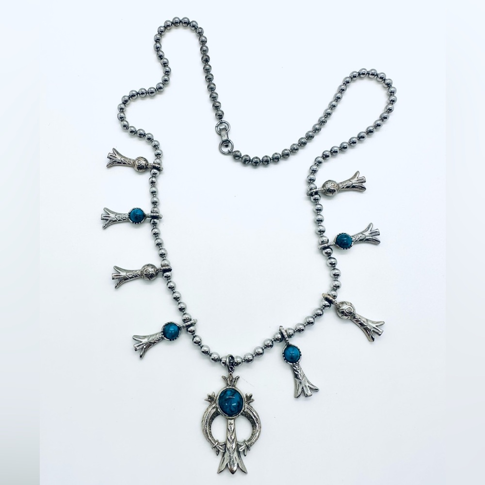 Vintage ARTHUR PEPPER Squash Blossom Necklace